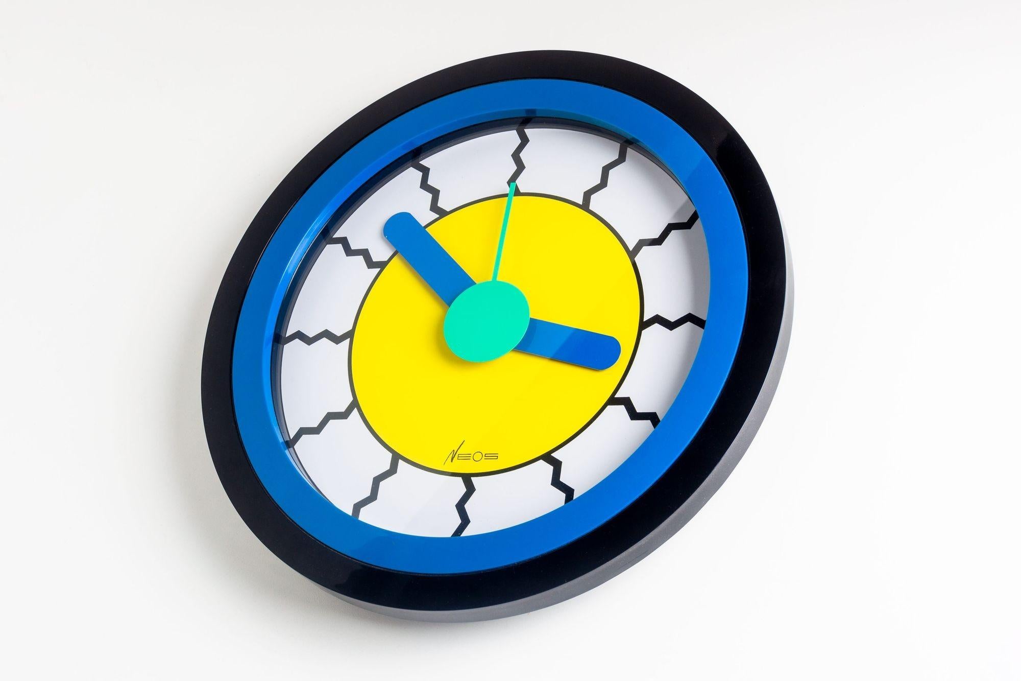 Post-Modern Neos Lorenz du Pasquier & Sowden Postmodern Clock For Sale