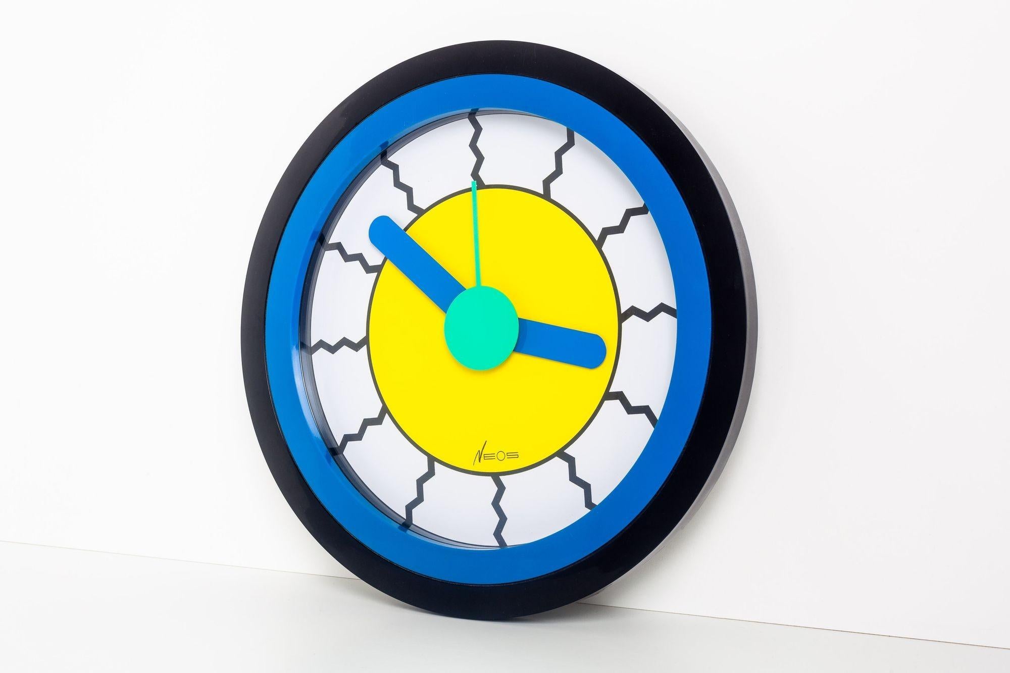 Neos Lorenz du Pasquier & Sowden Postmodern Clock For Sale 1