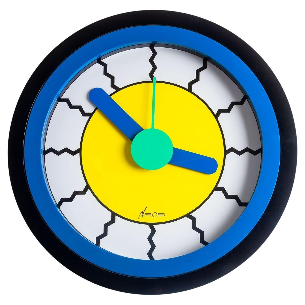 Neos Lorenz du Pasquier & Sowden Postmodern Clock For Sale