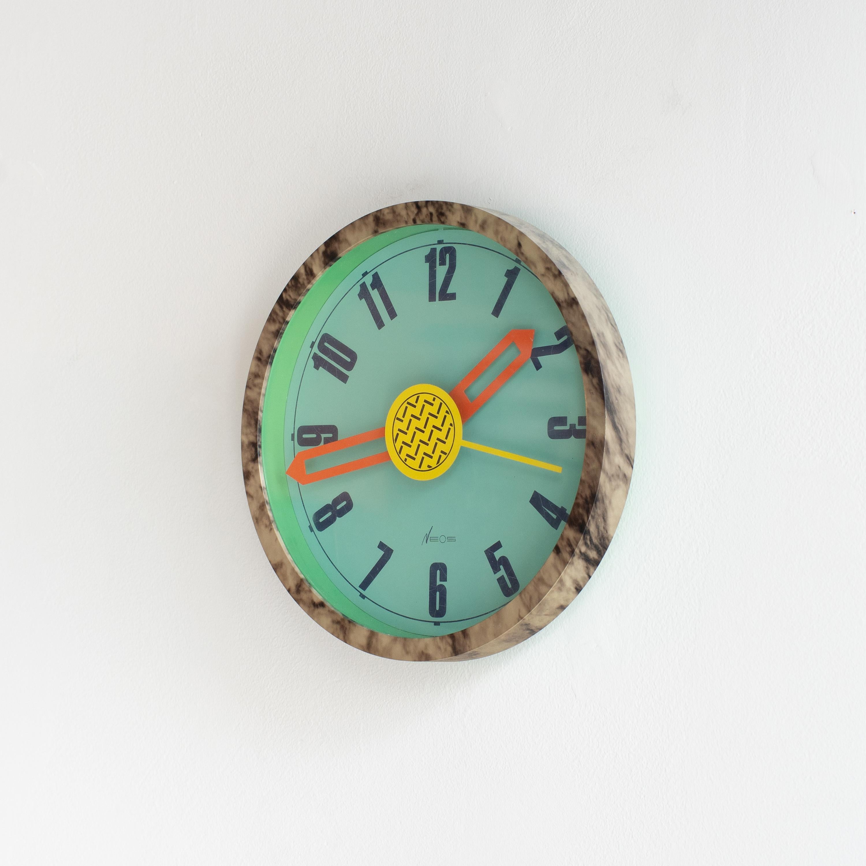 Post-Modern Neos Wall Clock 4 George Sowden Nathalie du Pasquier  Postmodern