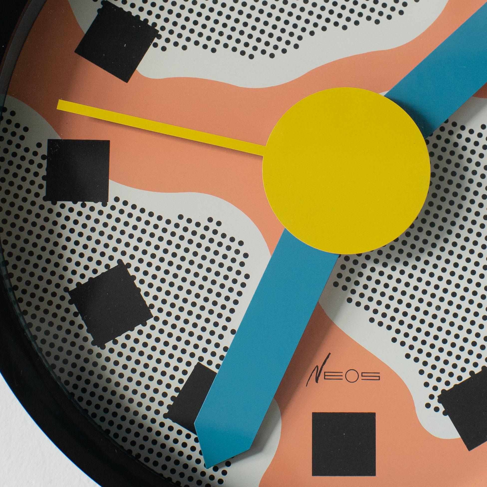 italien Horloge murale Neos George Sowden Nathalie du Pasquier postmoderne en vente