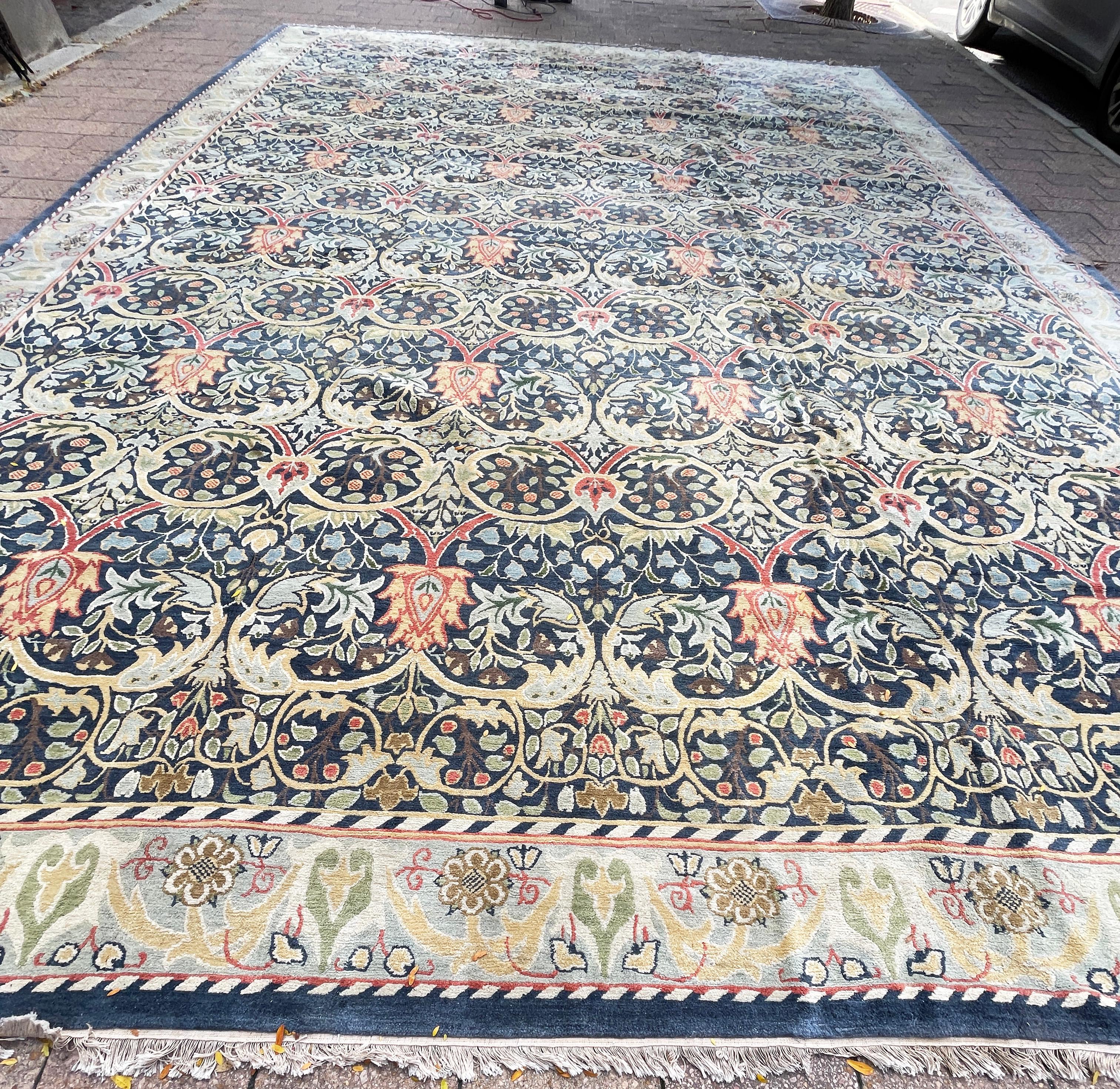 Late 20th Century Nepal Carpet, Over Size  For Sale