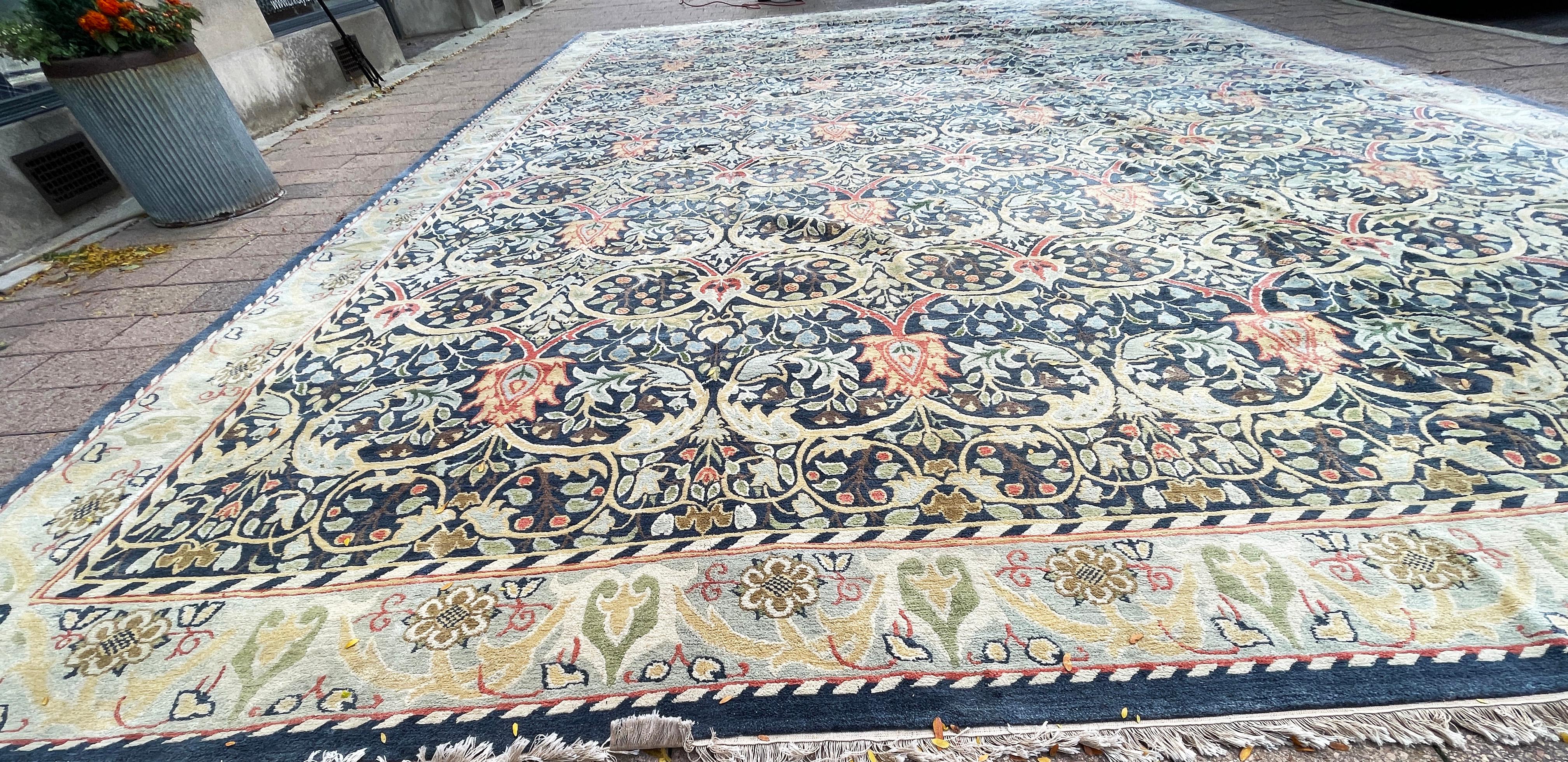 Wool Nepal Carpet, Over Size  For Sale