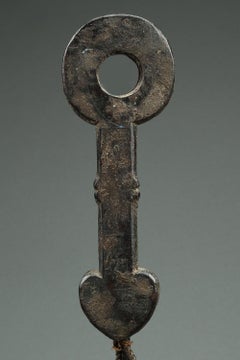 Nepal Himalayan Butter Churn Handle, Early 20th Century with Heart Shape