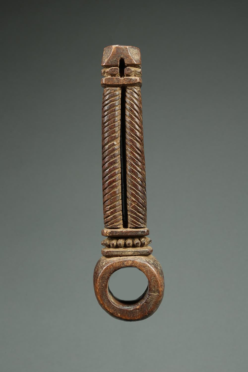 Nepal Himalayan Butter Churn Handle, Early 20th Century with Columns 1