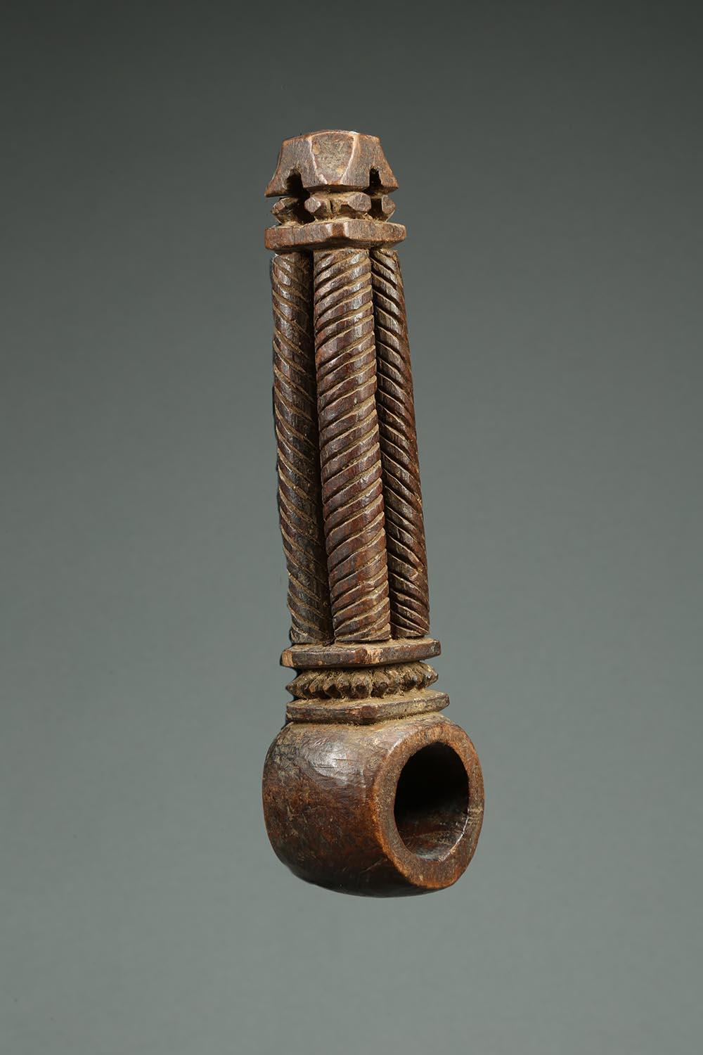 Nepal Himalayan Butter Churn Handle, Early 20th Century with Columns 2