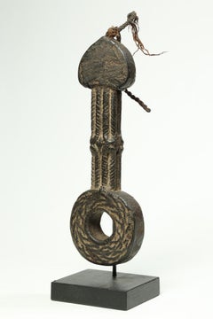 Nepal Himalayan Butter Churn Handle, Early 20th Century with Heart Shaped top