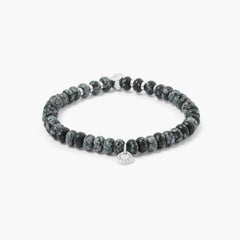 Nepal Nuovo Bracelet with Snowflake Obsidian, Size S
