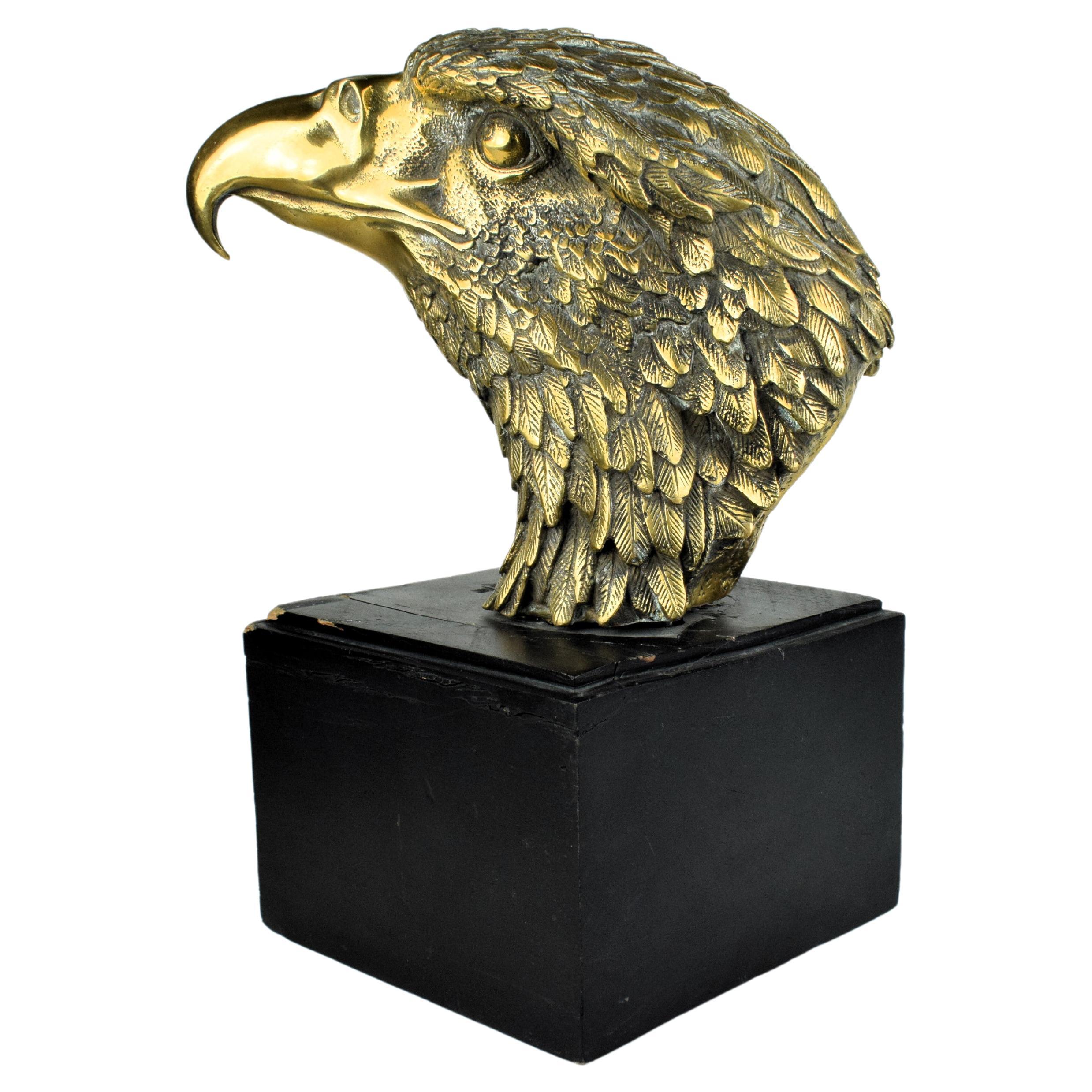 Nepalese Brass Eagle Bust, 20th Century For Sale
