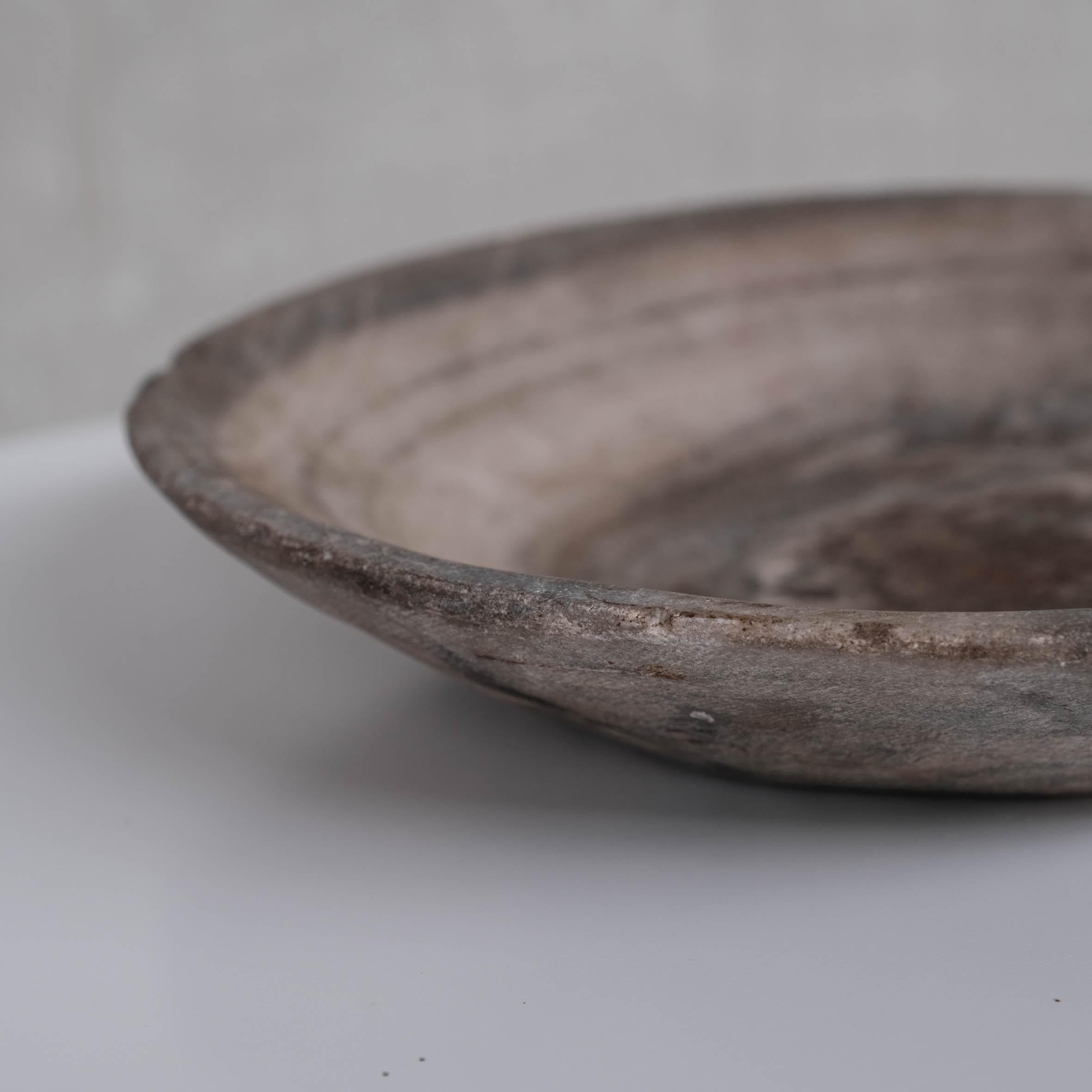 Nepalese Marble or Stone Small Primitive Bowl  For Sale 2