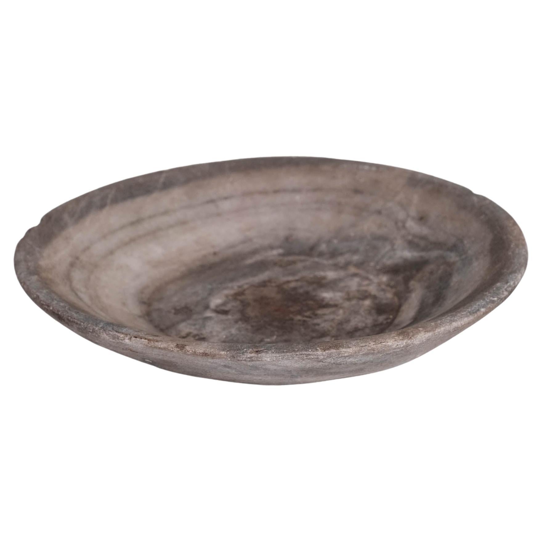 Nepalese Marble or Stone Small Primitive Bowl  For Sale