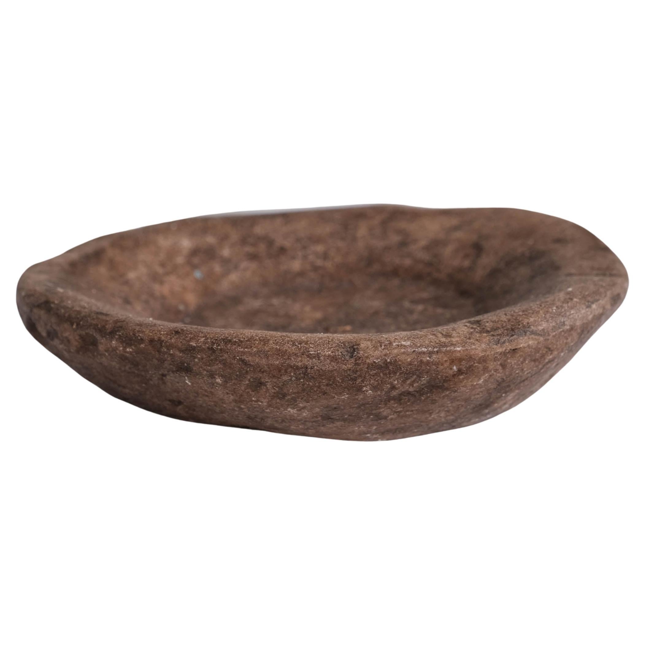 Nepalese Marble or Stone Small Primitive Bowl 'No.2' For Sale