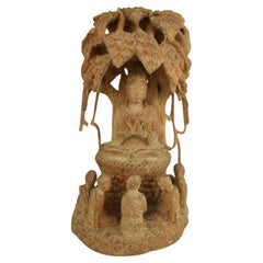 Nepalese Sandalwood Buddha Tree, 20th Century