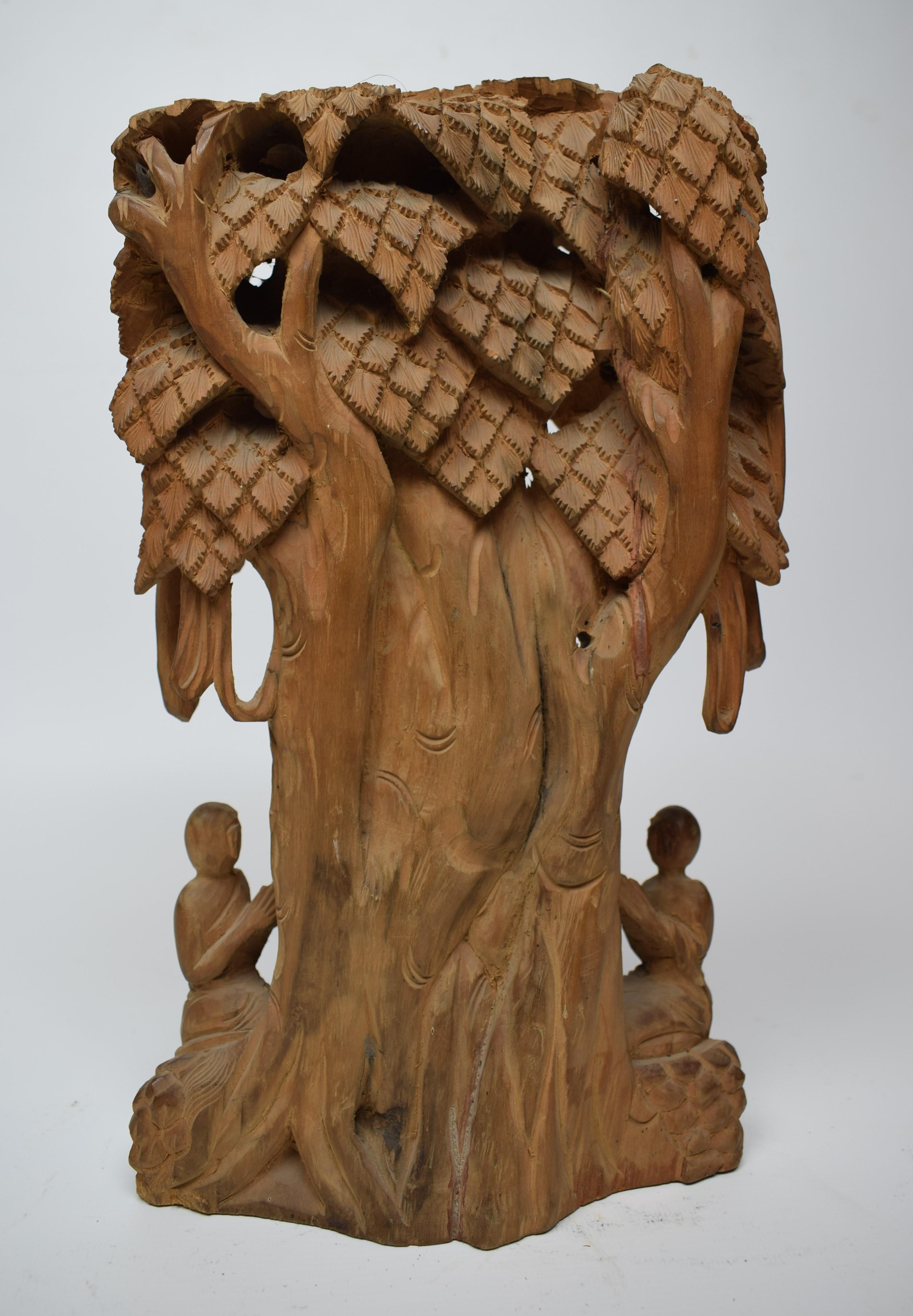 Nepalese Sandalwood Buddha Tree, 20th Century In Good Condition For Sale In Islamabad, PK