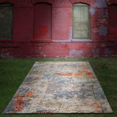 Nepali Mane Modern Hand-Knotted Wool & Silk Rug, 9' x 12'