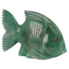 Nephrite Jade Figure "Fish", Asia, Second Half of 20th Century