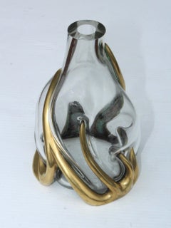 Nepir Portugal Vase aus Bronze und Glas