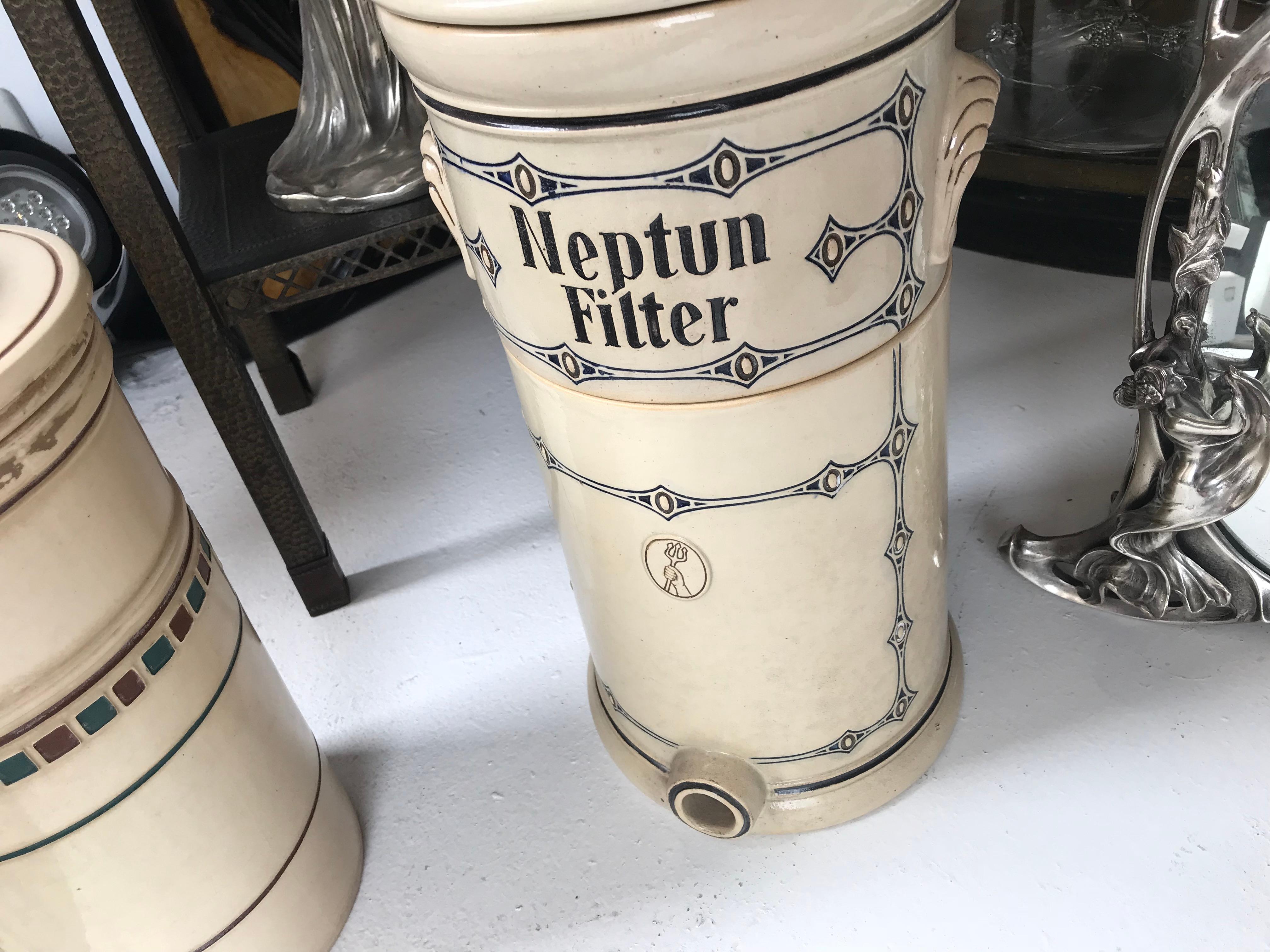 Neptun Filter, Jugendstil, Art Nouveau, Liberty, 1900 For Sale 4