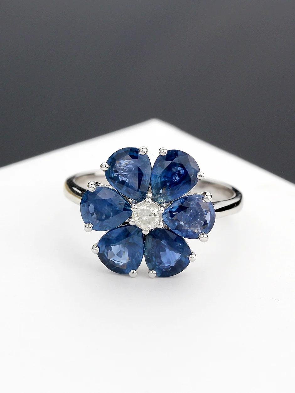 Neptune Almost Floral Tear-6 Ring For Sale 1