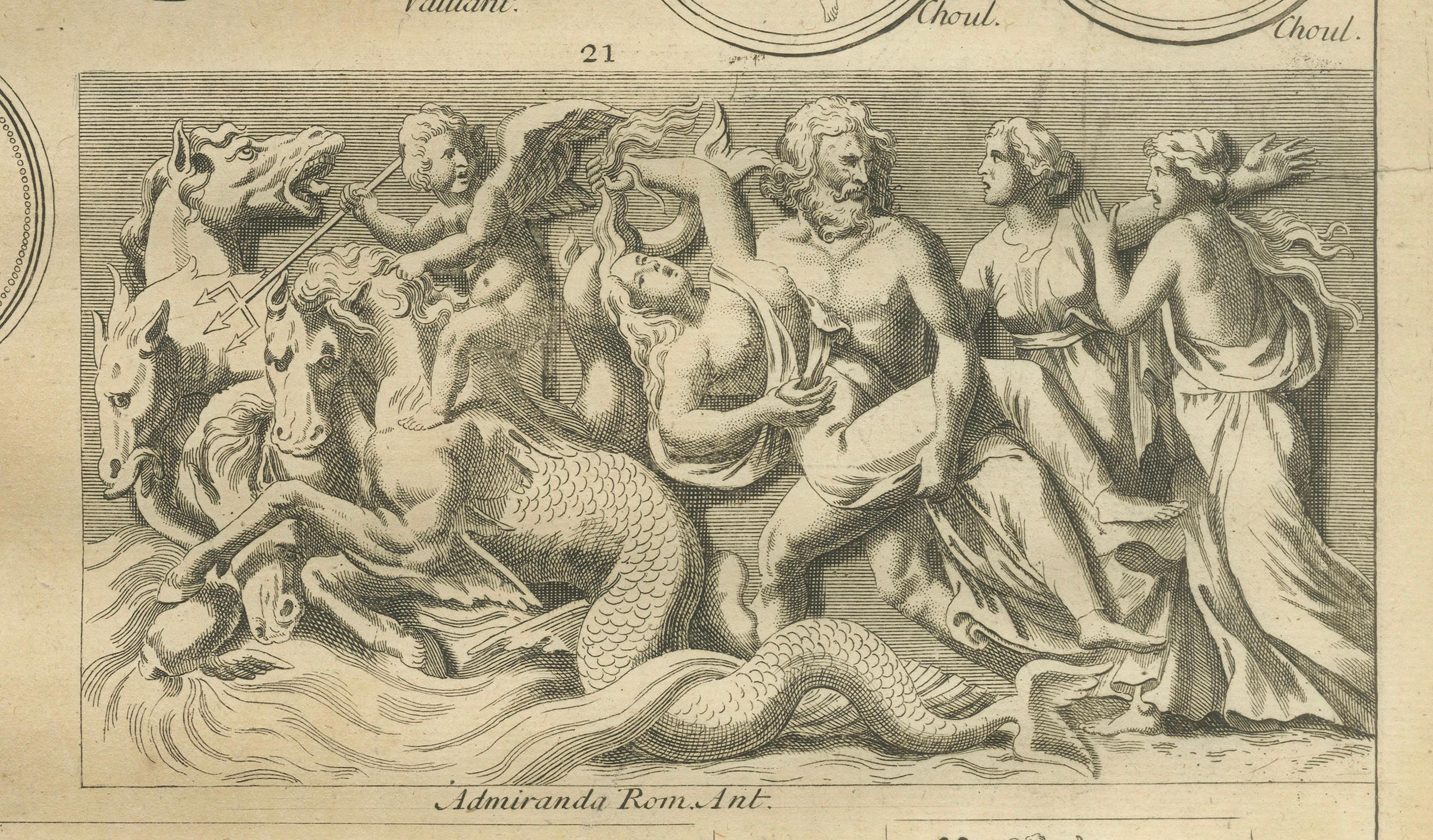Neptune and Marine Deities, Roman Sea Gods and Reliefs – Montfaucon, 1721