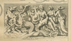 Neptun und Meeresgötter, römische Meeresgötter und Reliefs - Montfaucon, 1721