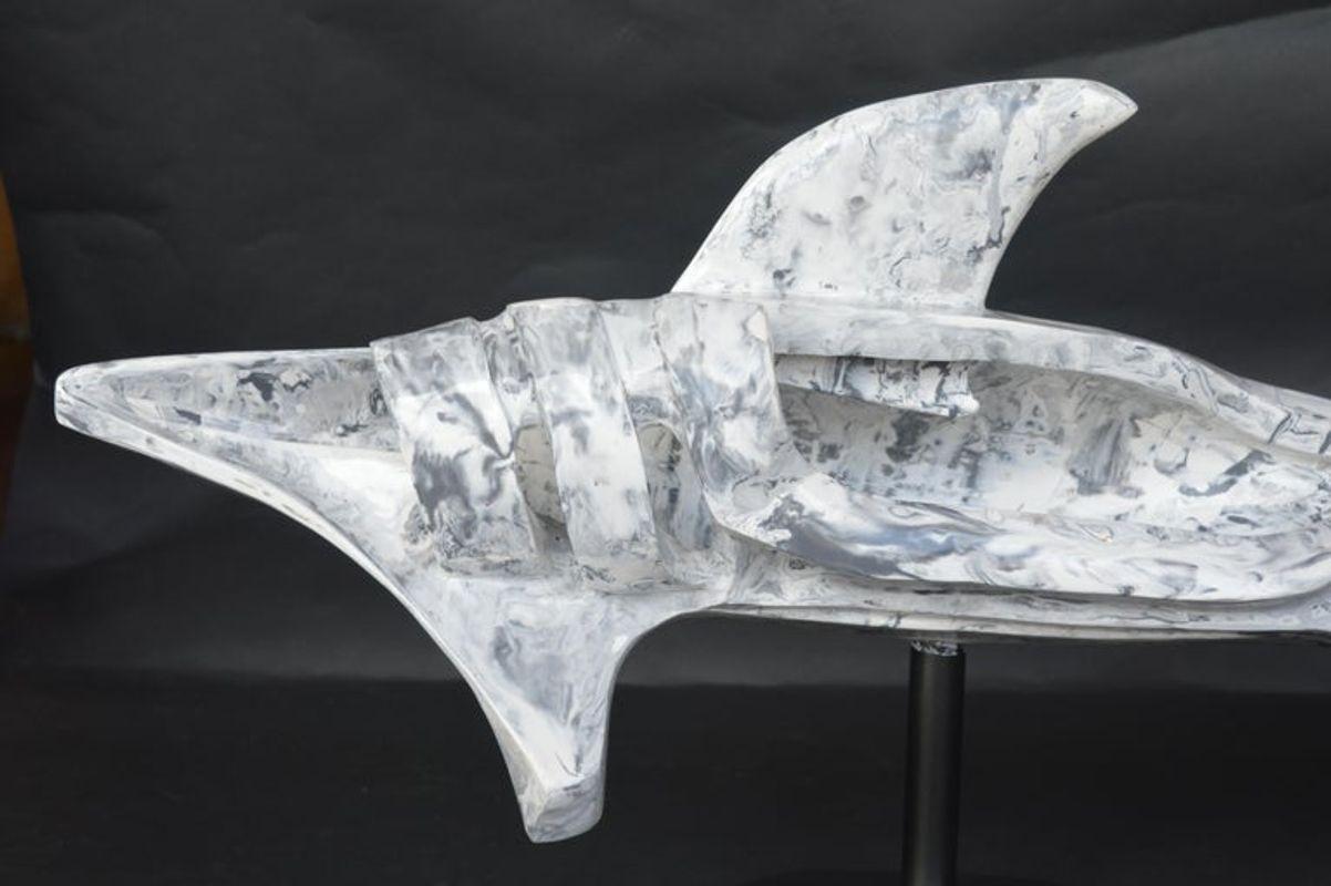 Neptune is a resin sculpture of a shark by Mexican artist Mauricio Sorice.