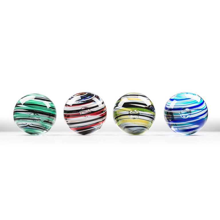 Neptune Glass Sphere by Vittore Frattini For Sale at 1stDibs