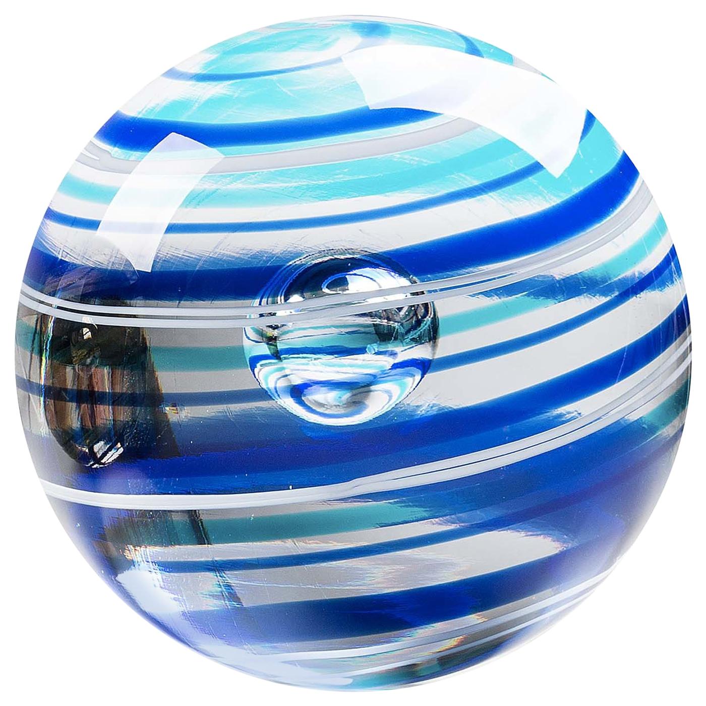 Neptune Glass Sphere by Vittore Frattini For Sale