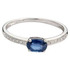 Bague Neptune ovale-1 diamant