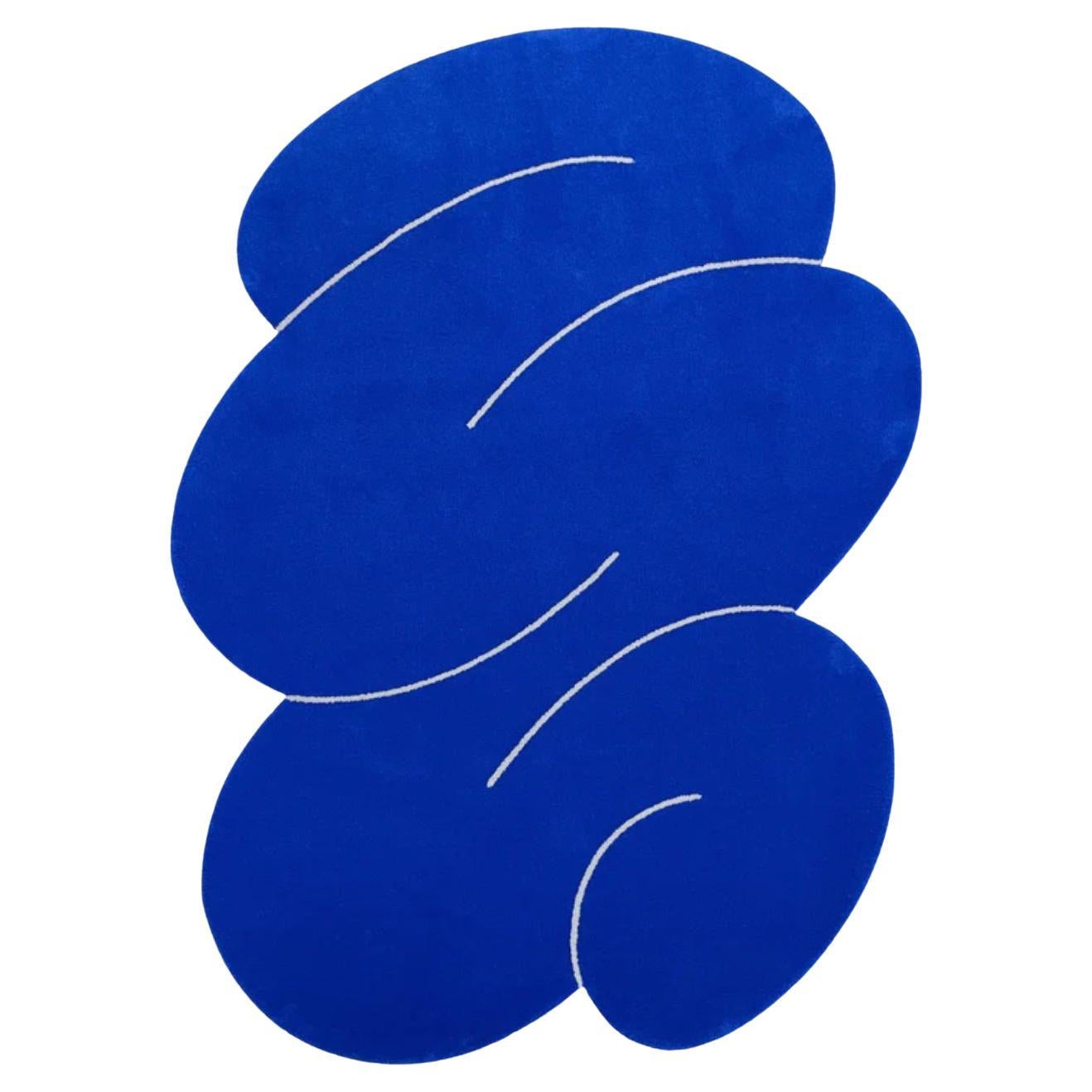 Petit tapis Neptune Squiggle en laine de Nouvelle-Zélande par Okej Studio