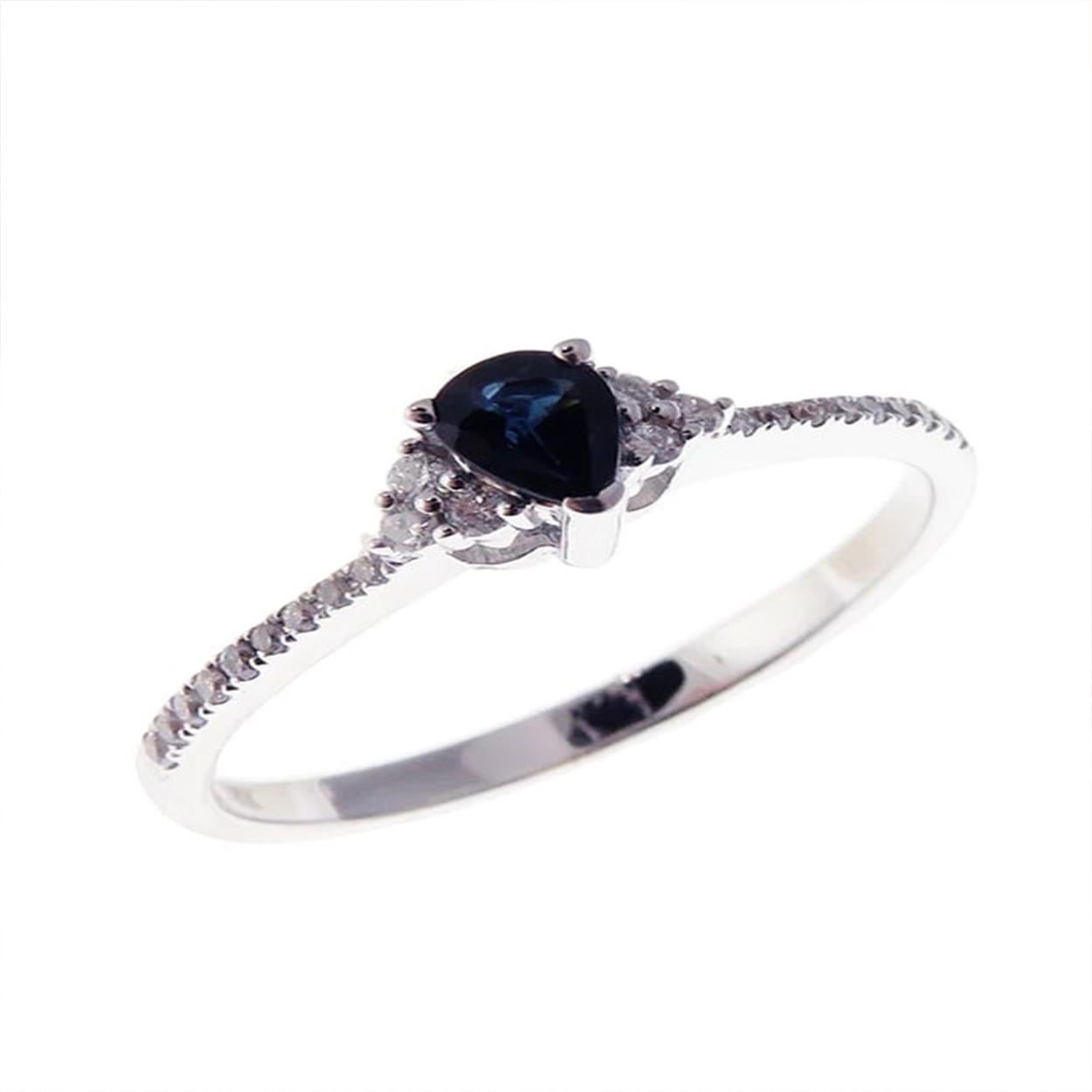 For Sale:  Neptune Tear-1 Round Diamond Ring 3