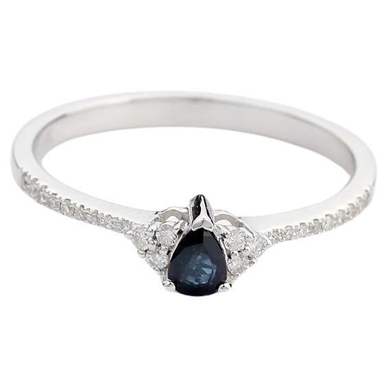 For Sale:  Neptune Tear-1 Round Diamond Ring