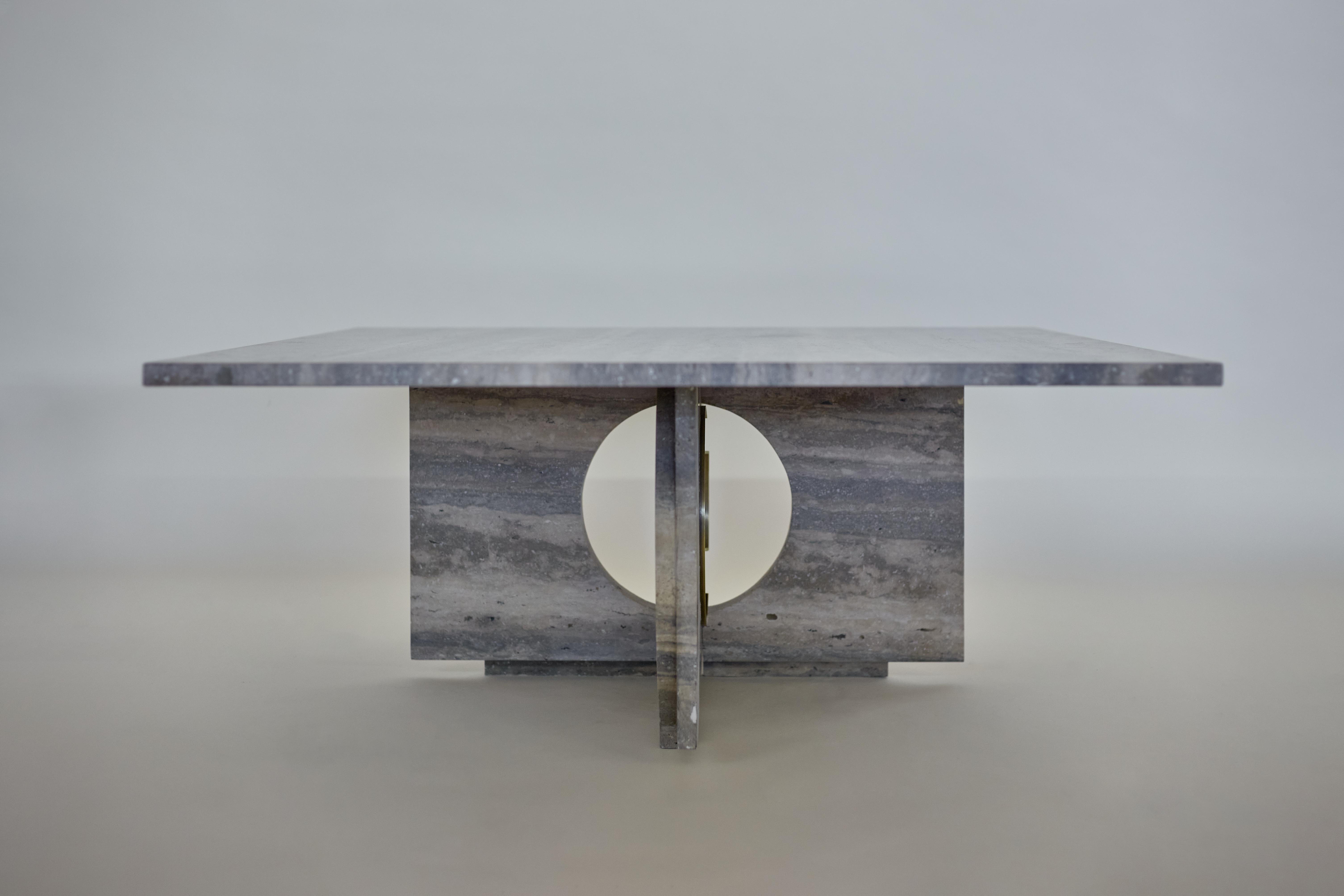Postmoderne Table basse en marbre Neptuno d'Atra Design en vente