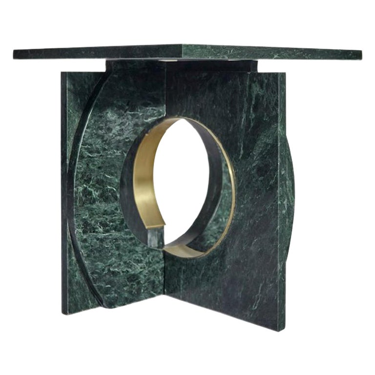Mesa auxiliar de mármol Neptuno de Atra Design