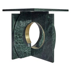 Mesa auxiliar de mármol Neptuno de Atra Design