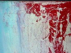 Abstract Nude Composition, Gestural Acrylic Painting on Canvas Expressionist