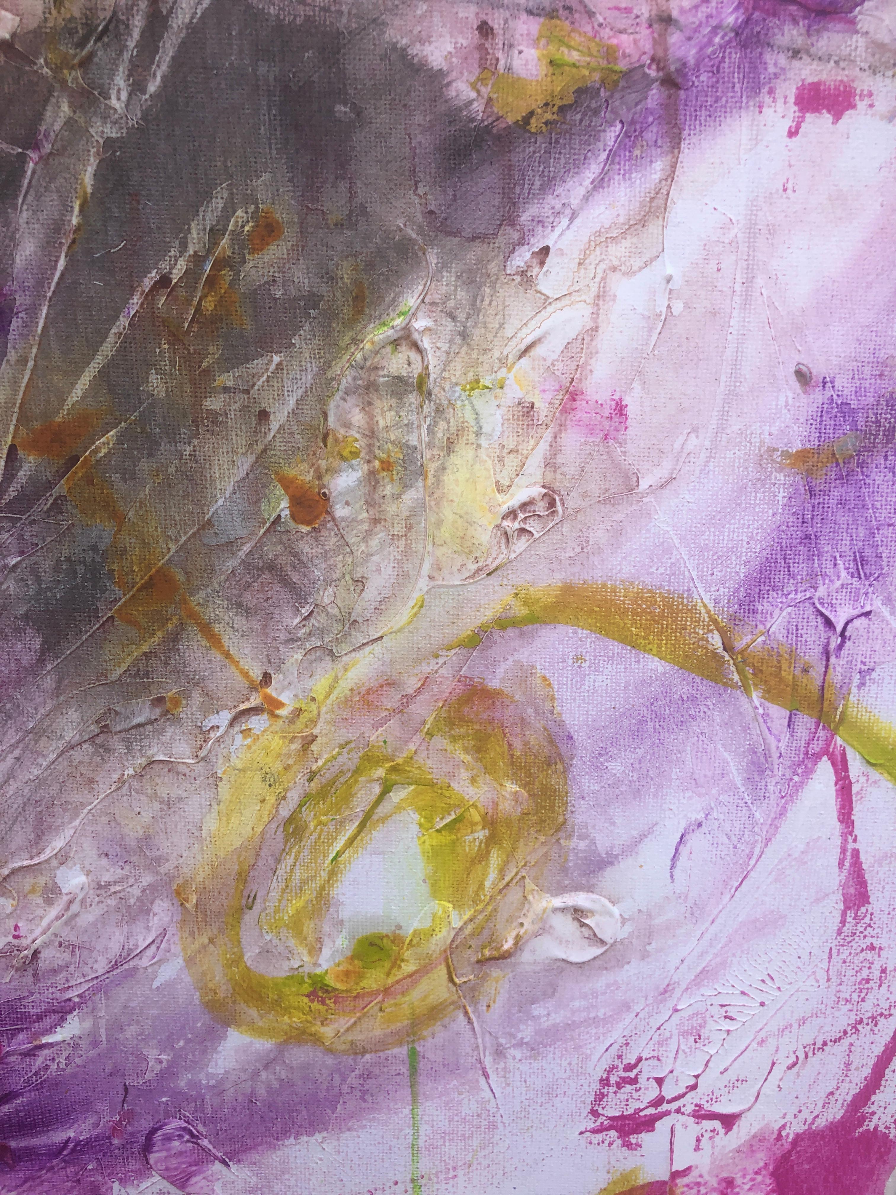Abstrakt-expressionistisches Gemälde in Öl auf Leinwand mit Farbexplosion (Abstrakter Expressionismus), Painting, von Nerea Caos