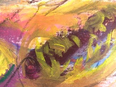 Large Abstract Expressionist Oil Painting 2022 Vibrant Contemporary Spanish Art