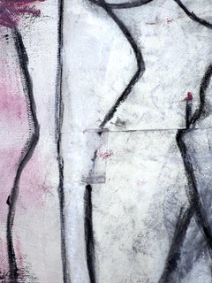 Socialism Leaves Us Naked Acrylic and collage on canvas painting