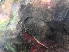 Contemporary Abstract Expressionist Figurative Oil Painting Psychological Symbol