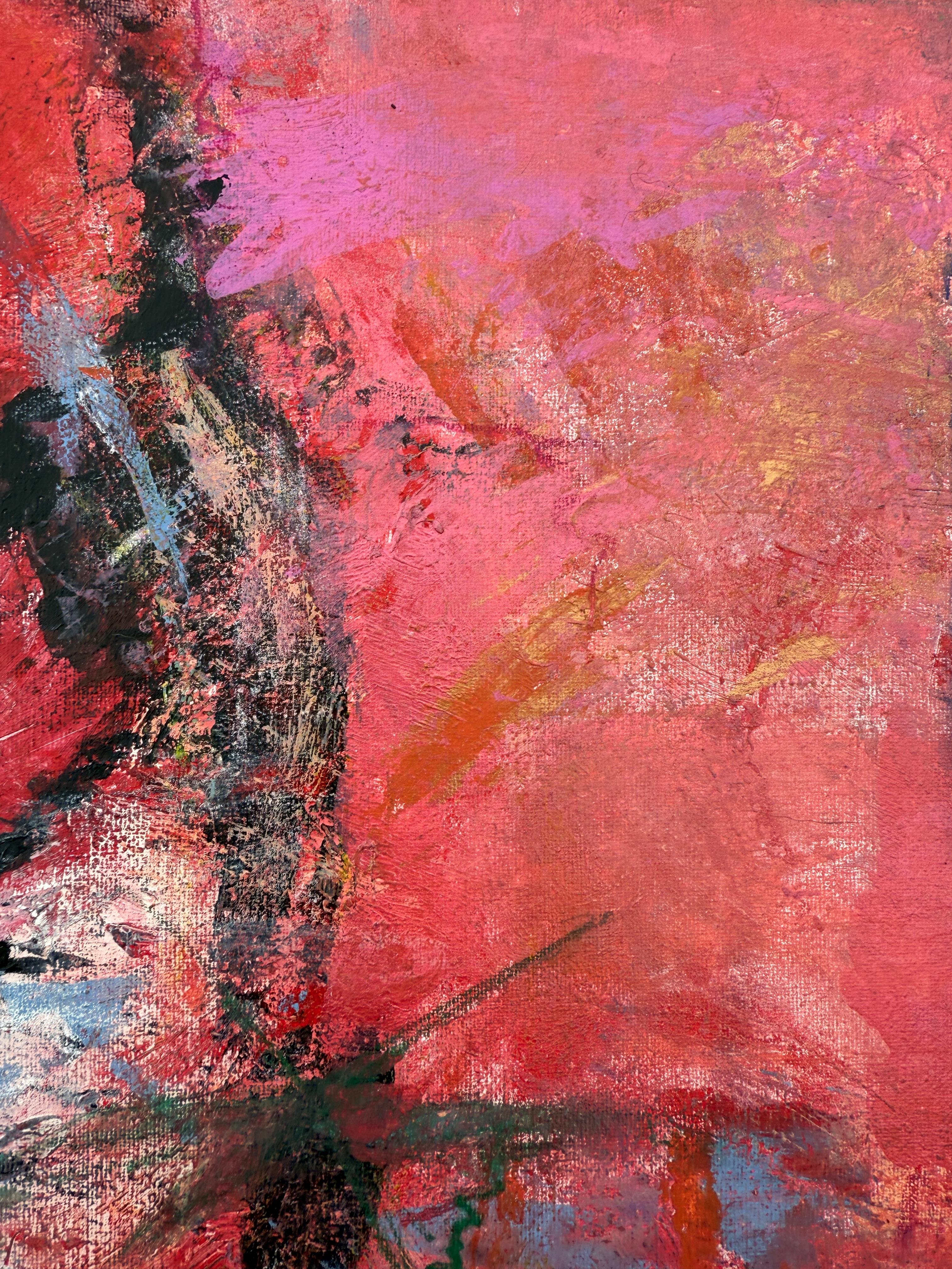 La Poderosa Vagina óleo sobre lienzo pintura expresionismo abstracto en venta 2
