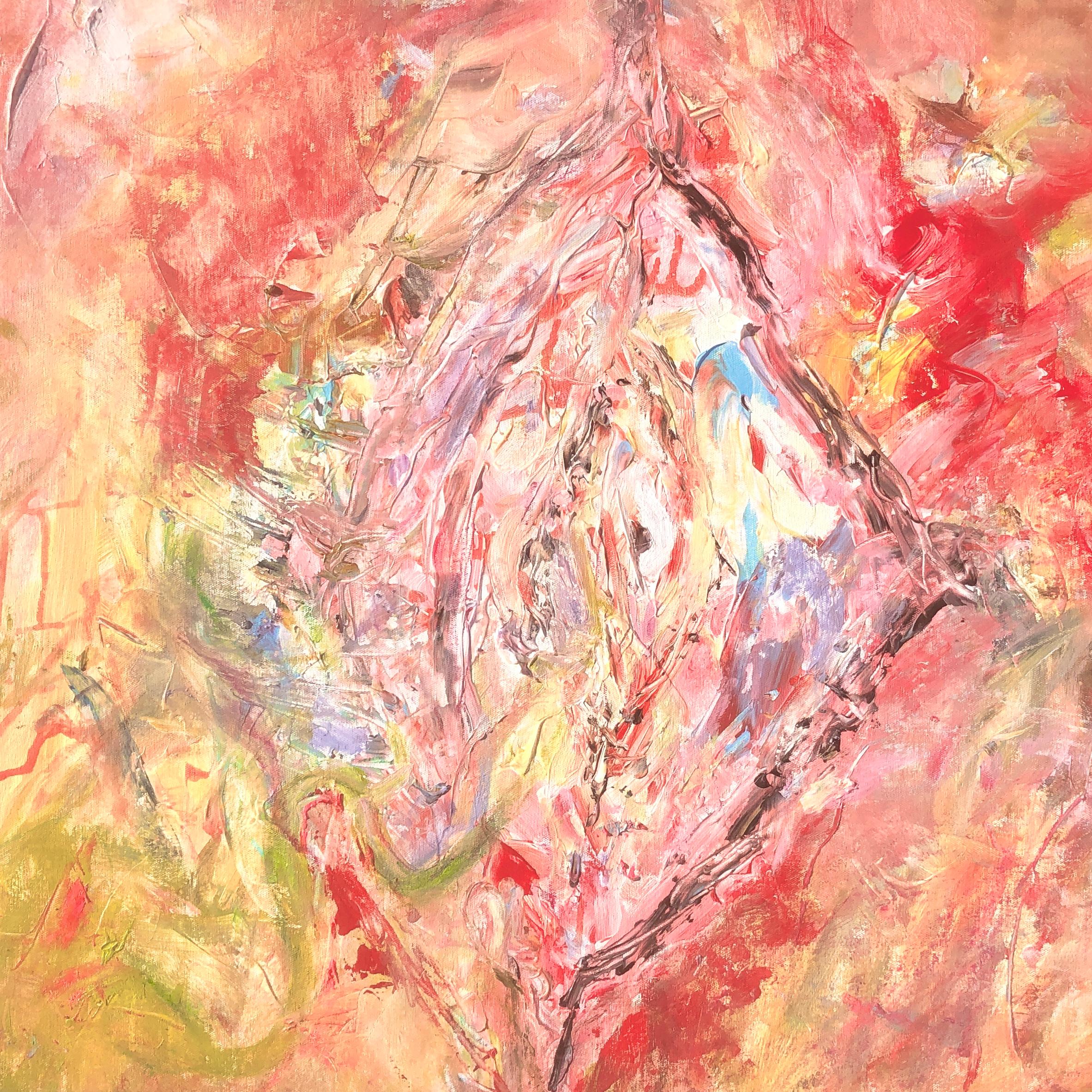 Nerea Caos Abstract Painting - The vagina that sees everything oil on canvas painting abstract expressionist