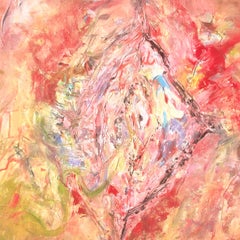 The vagina that sees everything oil on canvas painting abstract expressionist