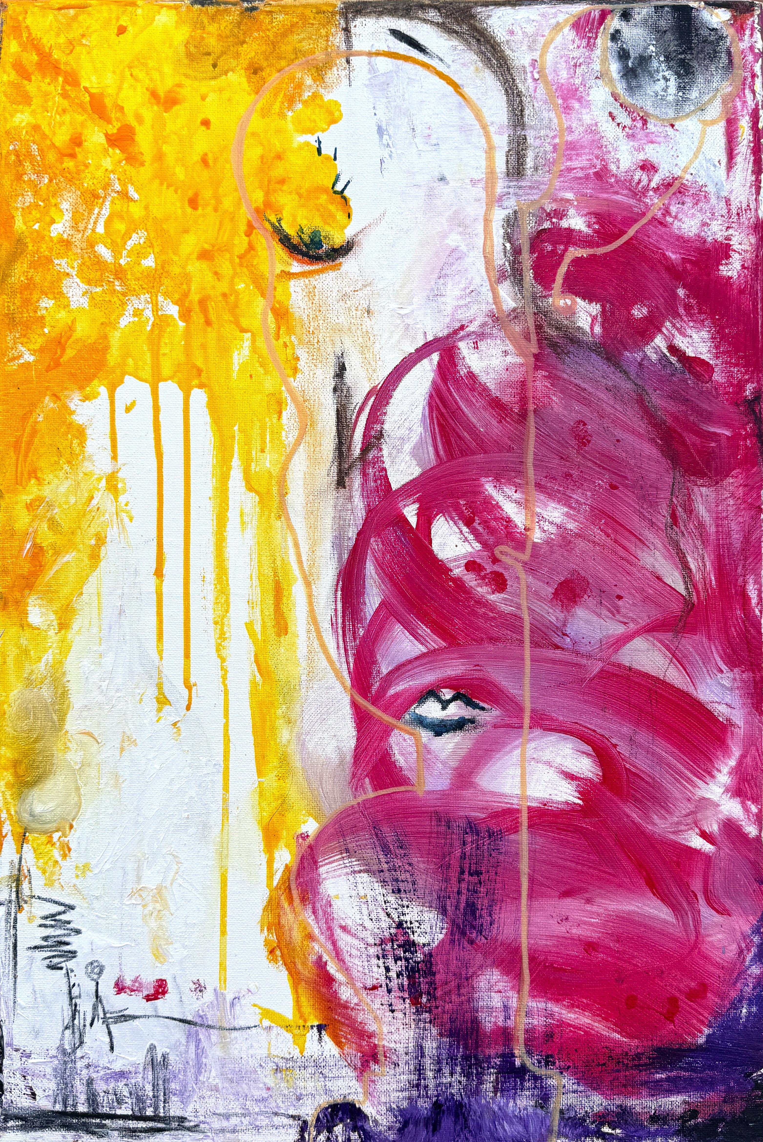 Guerre et paix Peinture acrylique sur toile