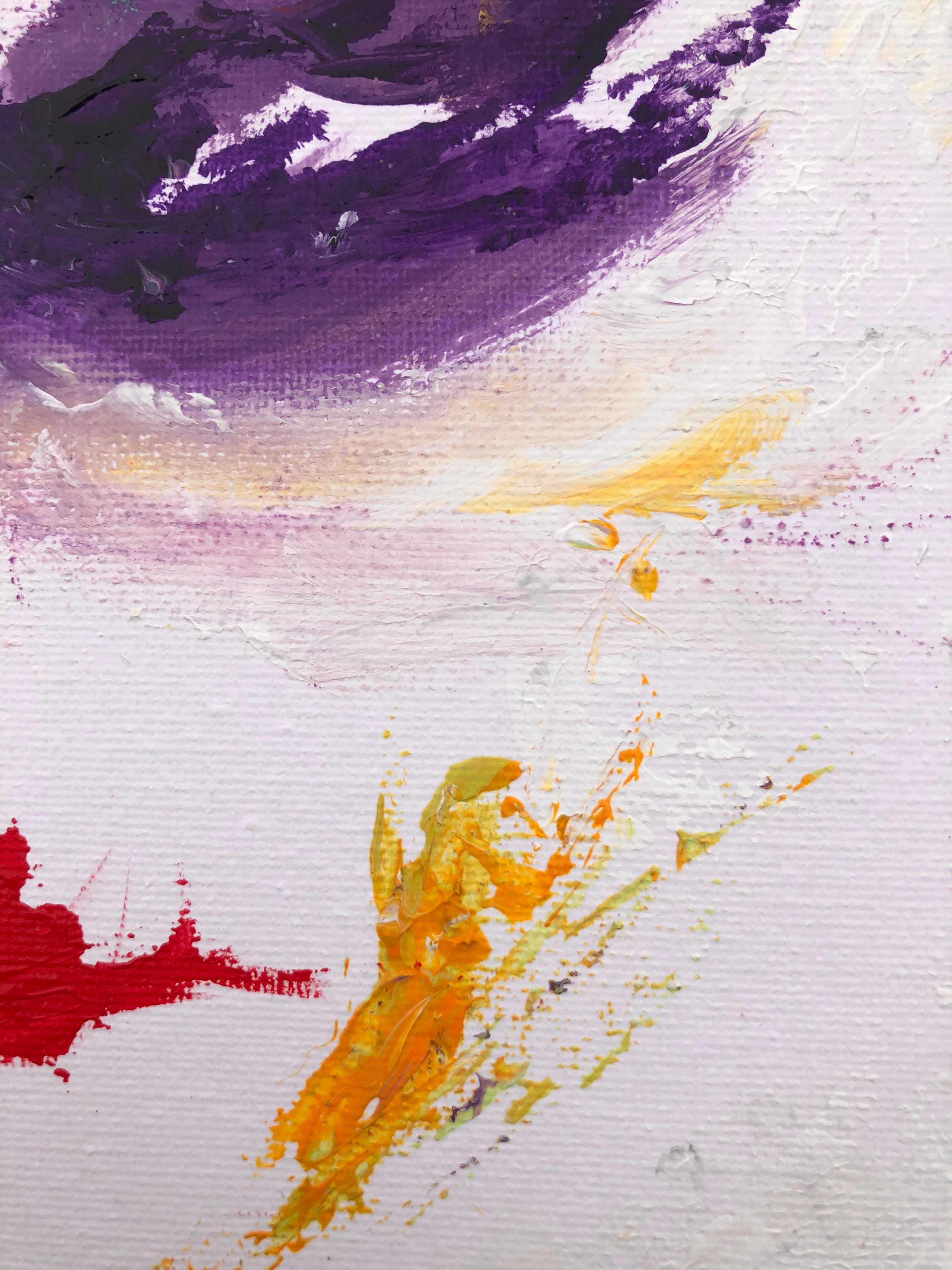 Woman face oil on canvas painting abstract expressionism in vendita 2