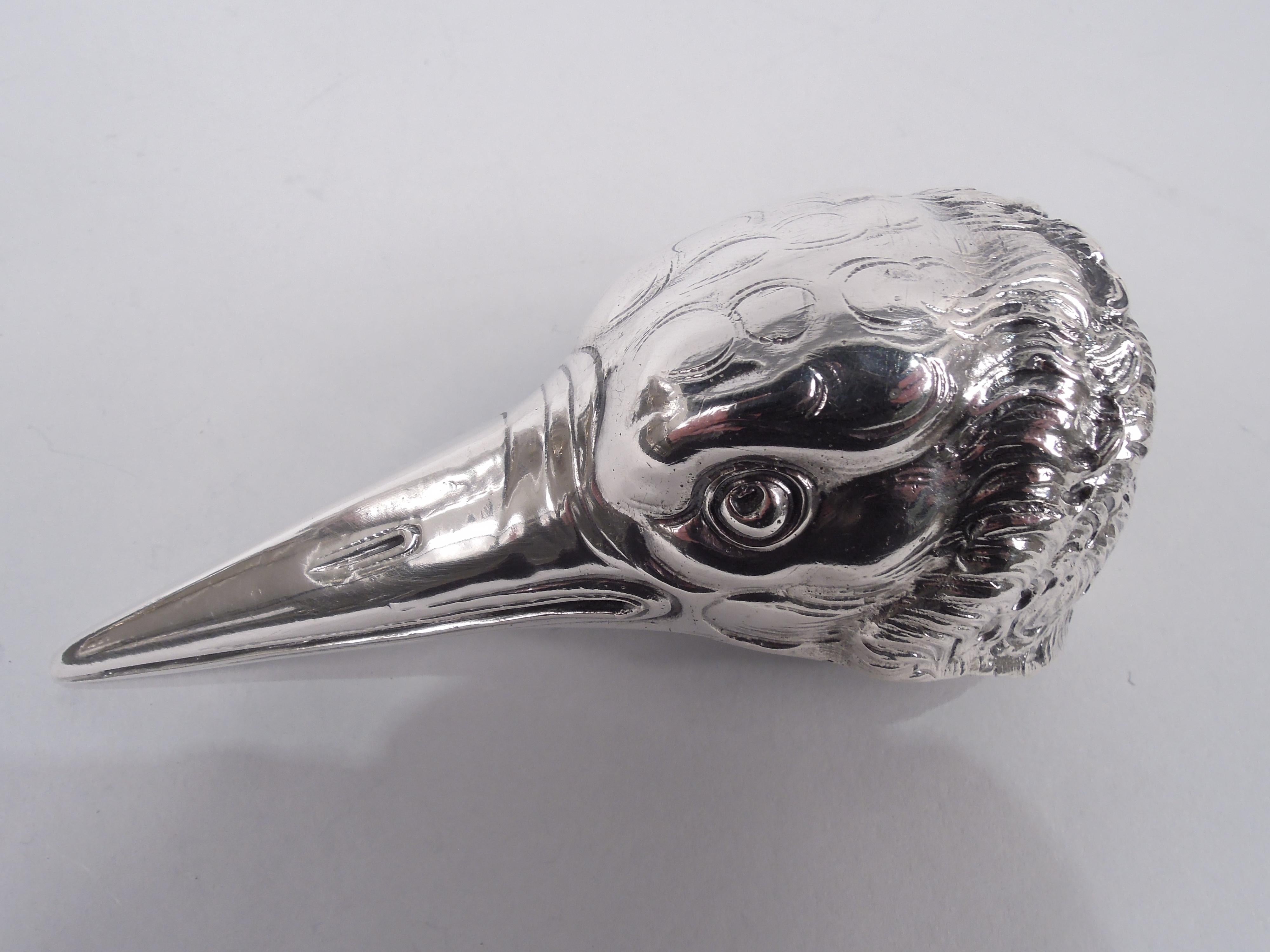 Neresheimer German Silver Brooding Raven Bird Spice Box For Sale 1