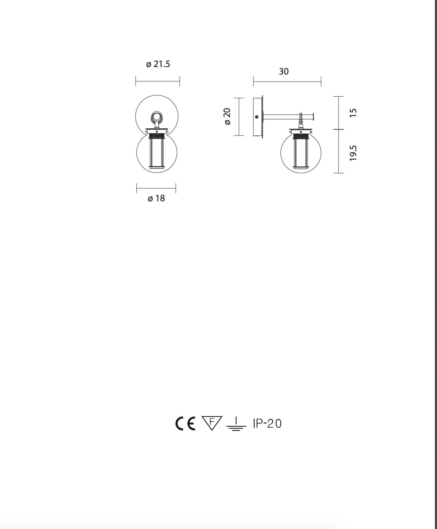 Neri & Hu Bai A Di Di Aplique Difusor De Cristal De Bronce Y Ámbar Para Parachilna en venta 1