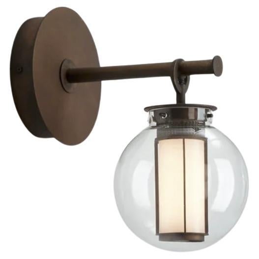 Neri & Hu Bai A Di Di Lampada da Parete in Vetro Trasparente Bronzo Per Parachilna