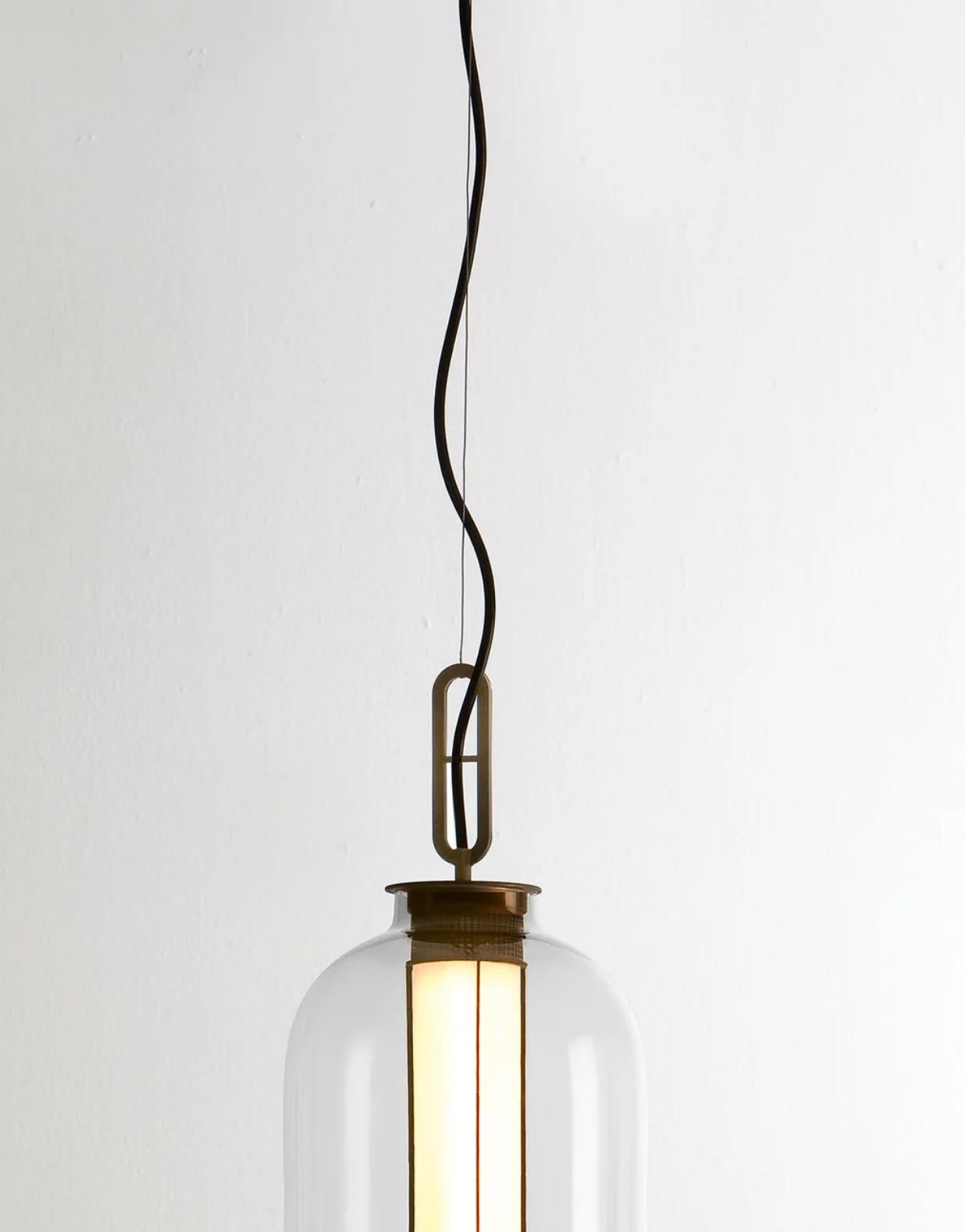 Mid-Century moderno Neri & Hu Bai T Ba Ba Lampada a Sospensione Per Pararachilna in vendita