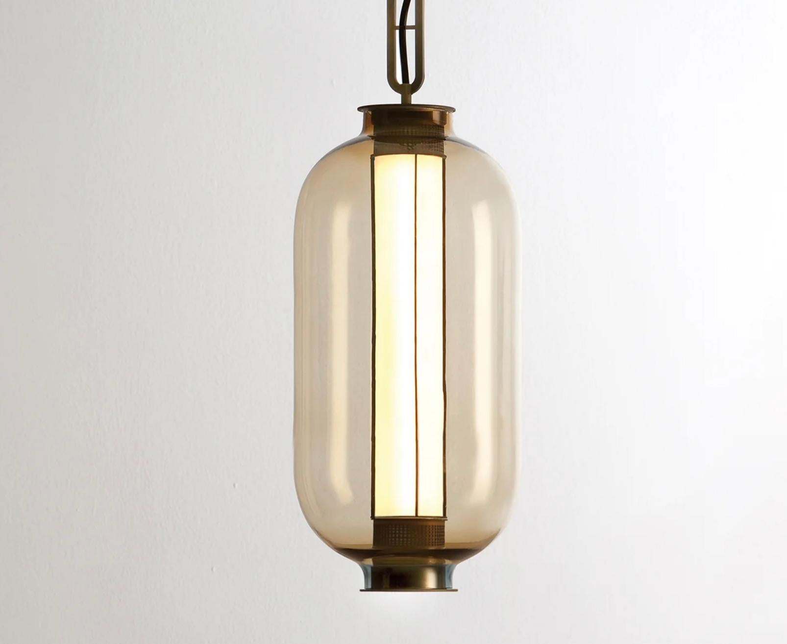 Mid-Century moderno Neri & Hu Bai T Ba Ba Lampada a Sospensione Per Pararachilna in vendita